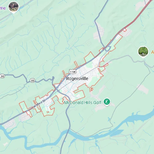 Whitley Hamilton Home Buyers Service Areas - Rogersville, TN