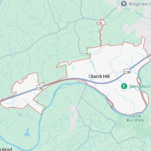 Whitley Hamilton Home Buyers Service Areas - Church Hill, TN